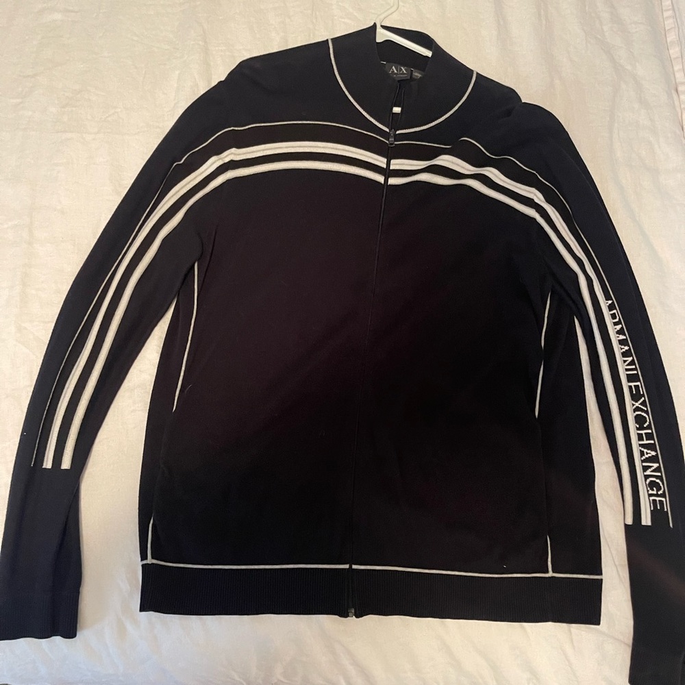 Armani Exchange zip up sweater